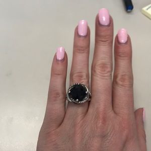 David Yurman Sterling Silver Infinity Black Onyx